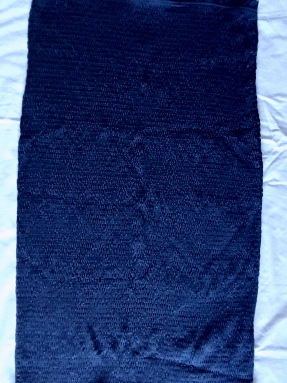 New women's strapless, body hugging, stretc dress, navy blue, Amour Vert, large